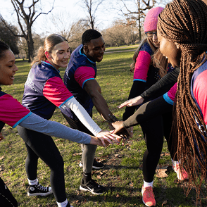 A photo of a group of Cancer Research UK fundraisers.