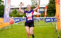 Runners at the UK Triathlon Smiling