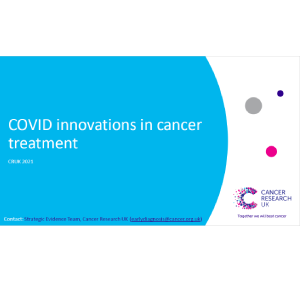 A thumbnail image for covid innovations in cancer treatment