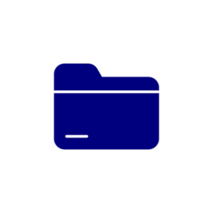 Navy icon of folder