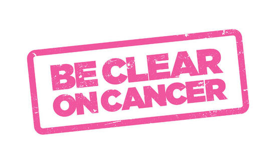 Be Clear on Cancer logo breast cancer in women over 70 campaign