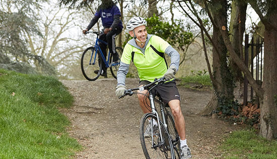 Man training for a cycle