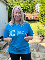 Image of Anita in a CRUK top