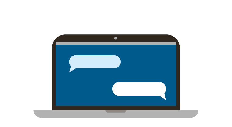 An illustration of a laptop