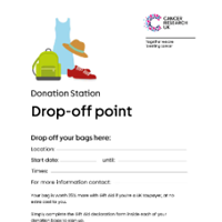 drop off poster icon