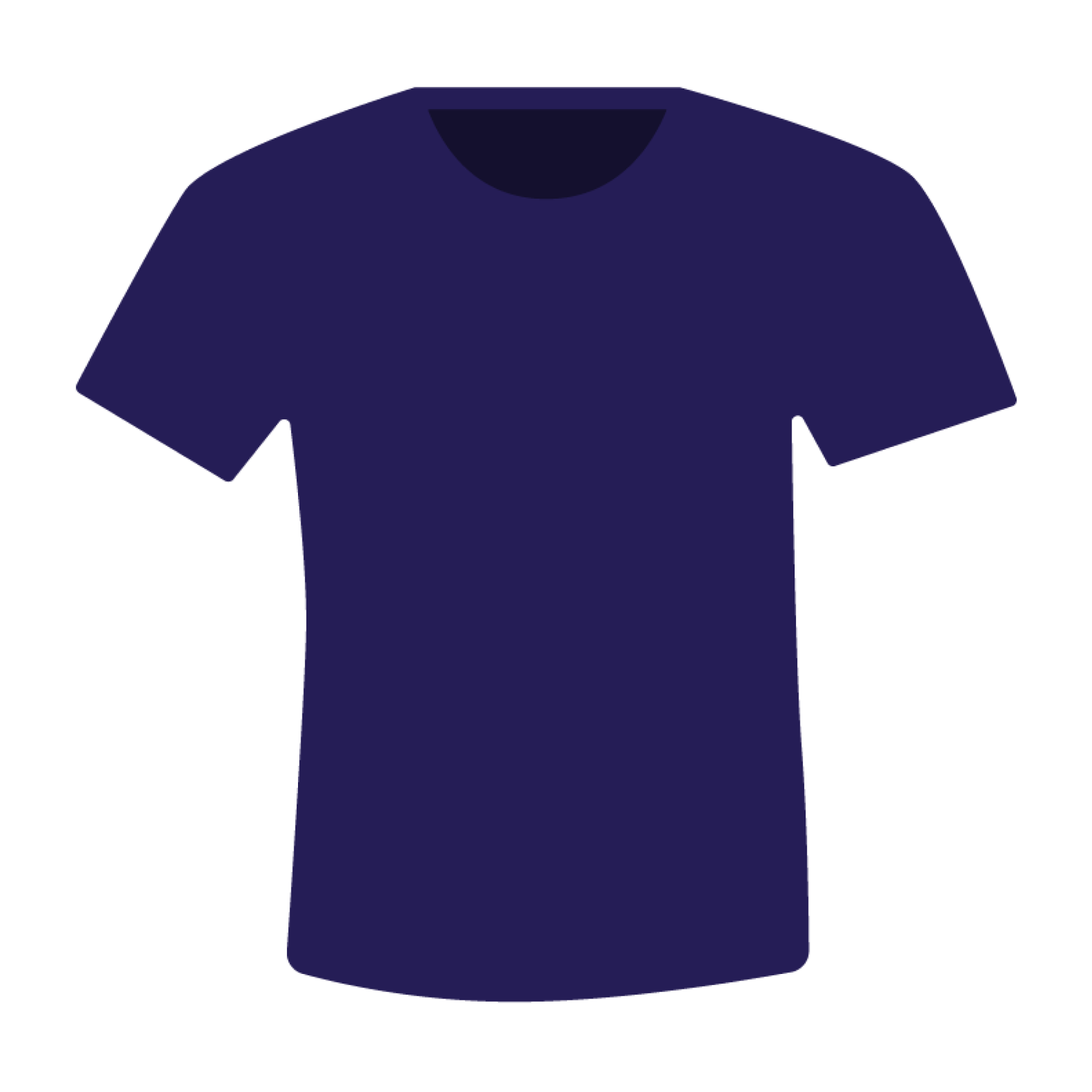 illustration of blue t-shirt
