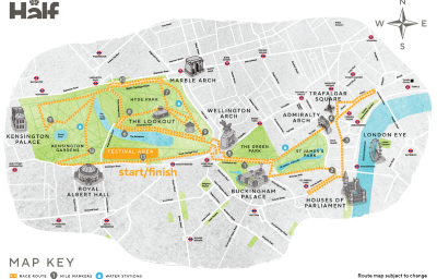 Royal Parks route map