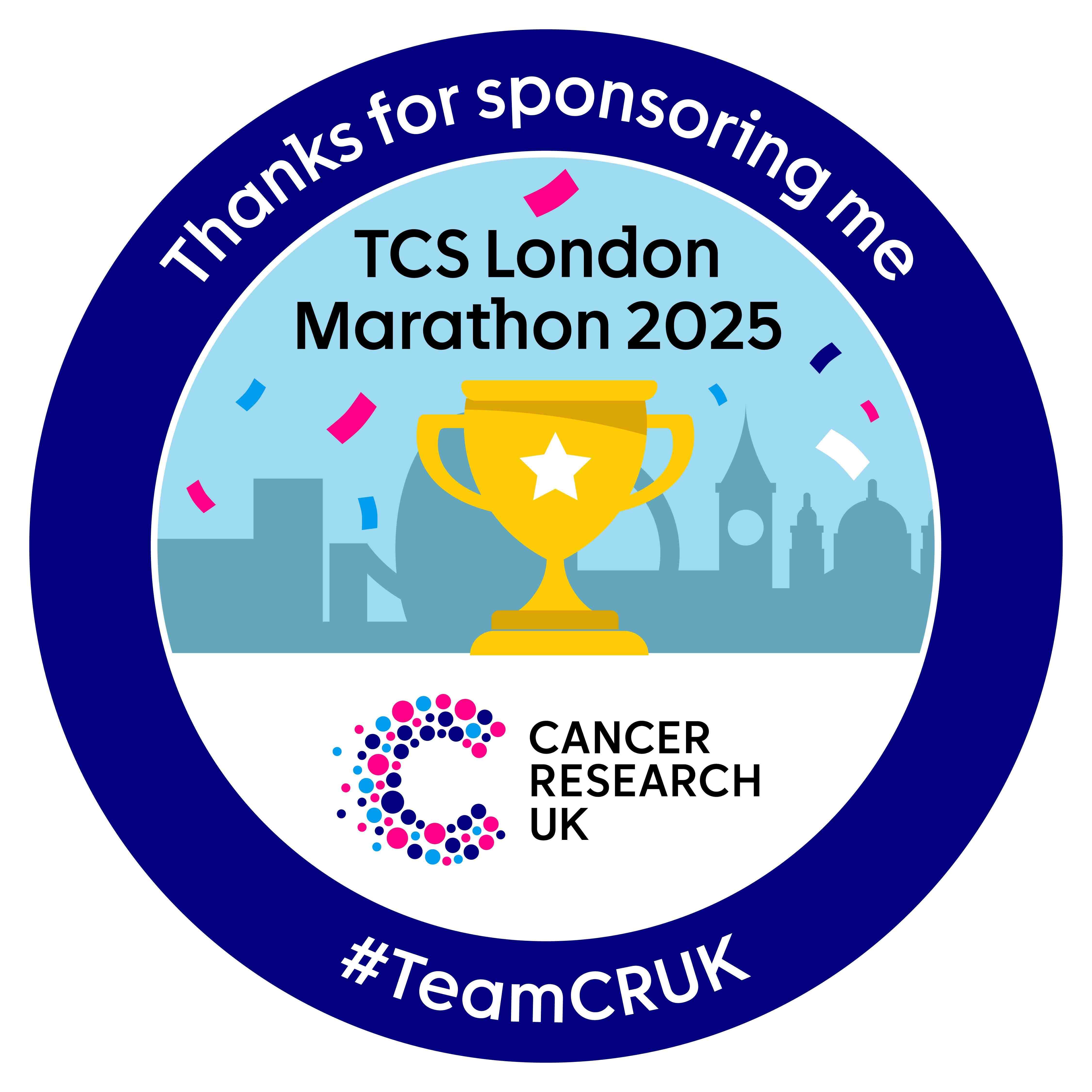 TCS London Marathon Badge