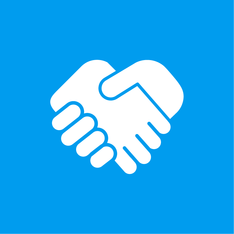 An icon of a hand shake