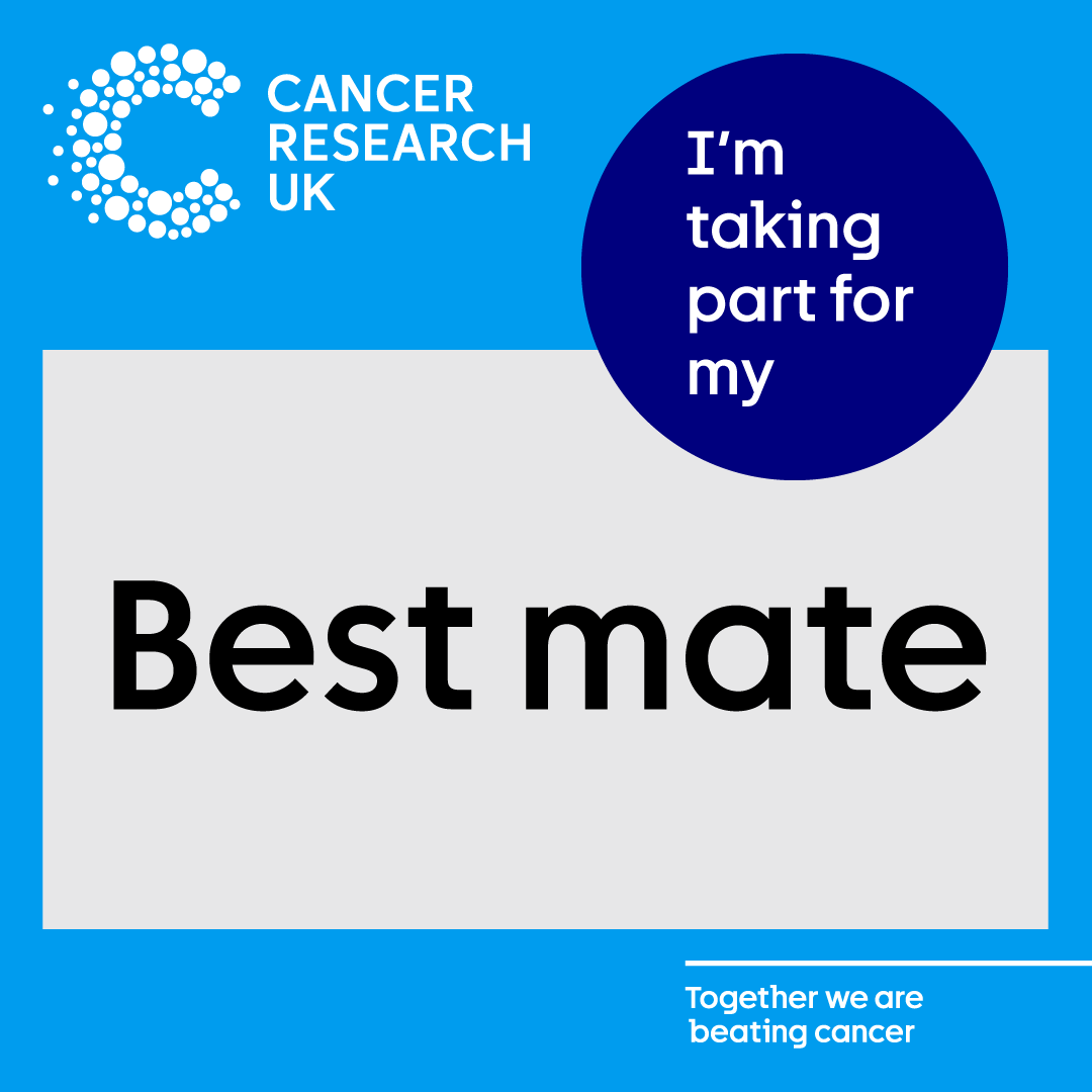 Shareable badge that says I'm doing it for my best mate