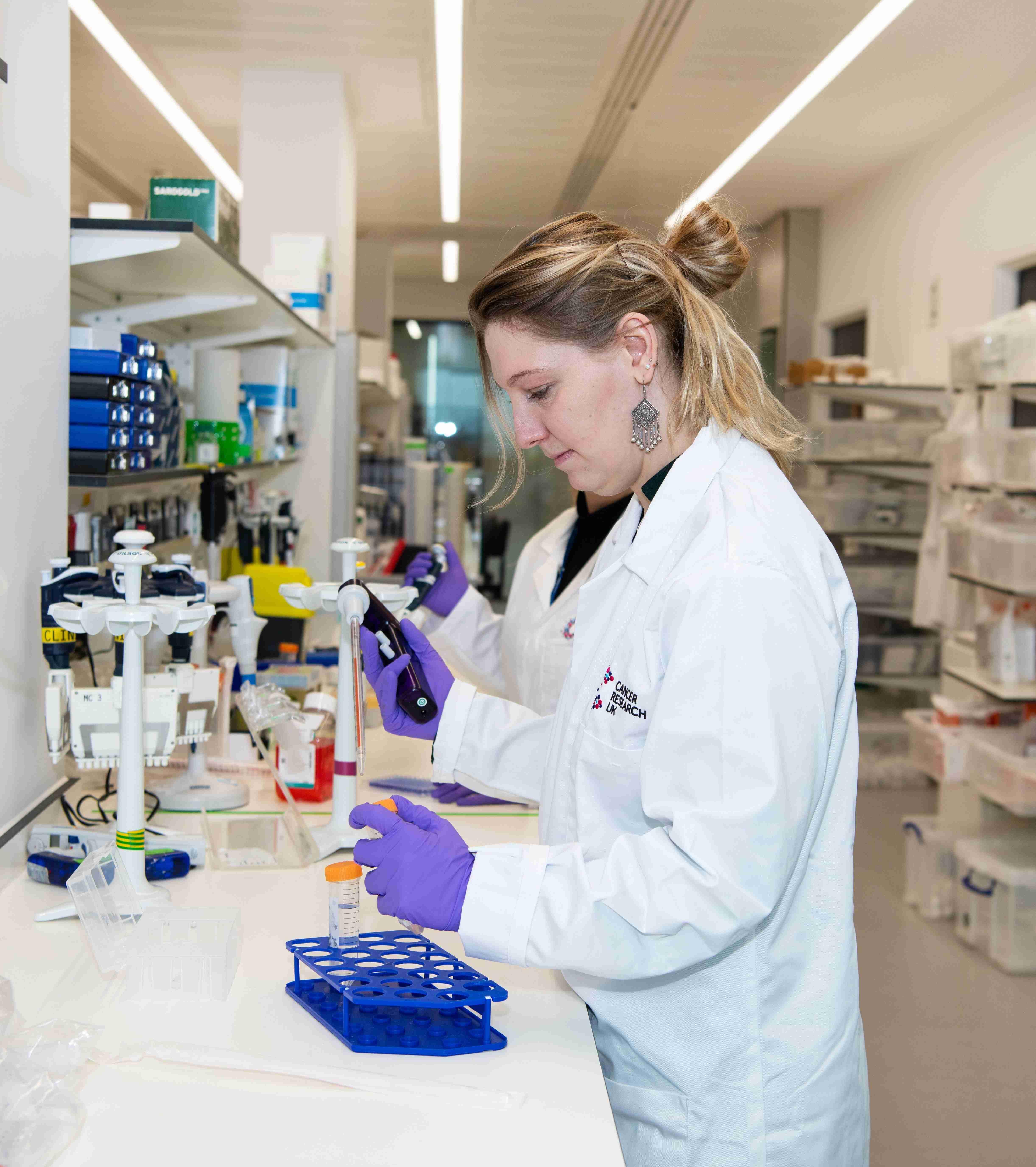 researcher in the lab