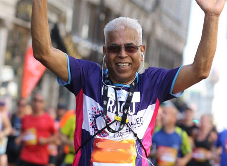 Man at Manchester Half Marathon