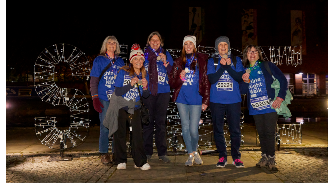 Shine Night Walk participants