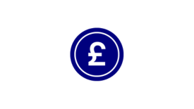 Navy icon of pound coin