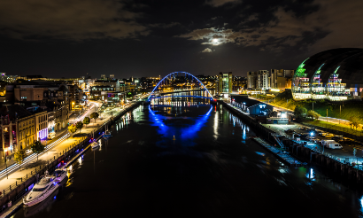 Newcastle at night