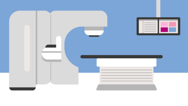 Illustration of radiotherapy machine