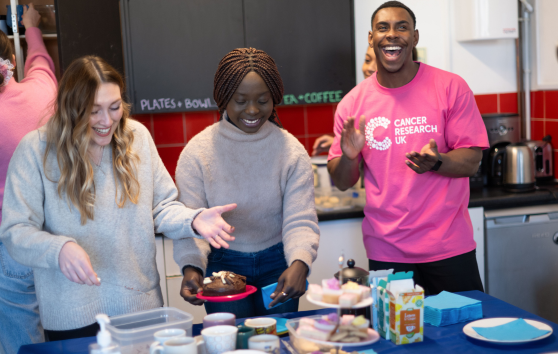 Group of volunteers smiling