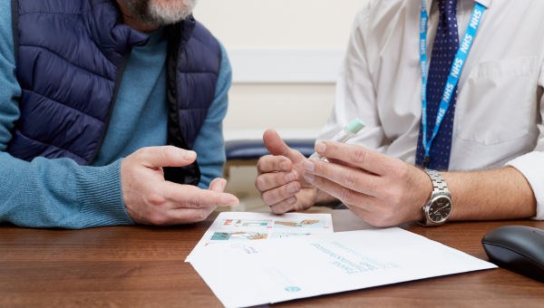 GP talking to a patient