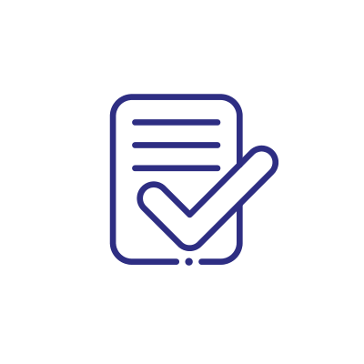 Notepad with ticks icon