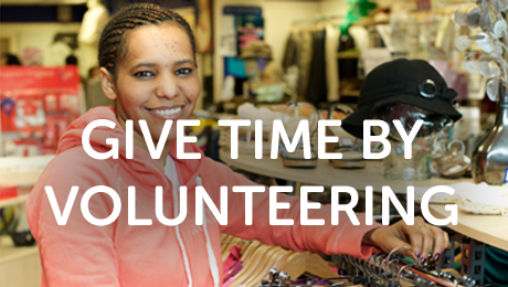 Give time by volunteering