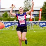 Runners at the UK Triathlon Smiling